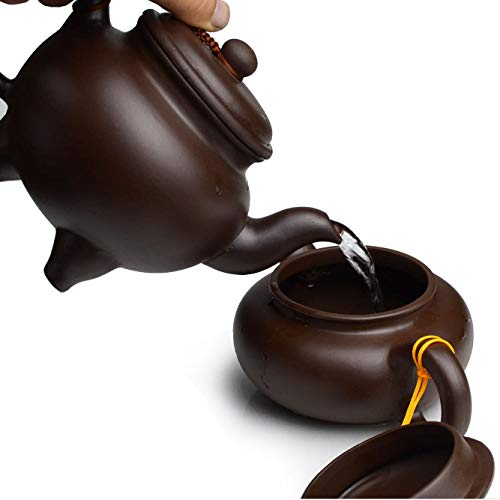 YXHUPOT Zisha Clay Classical Tripod Teapot