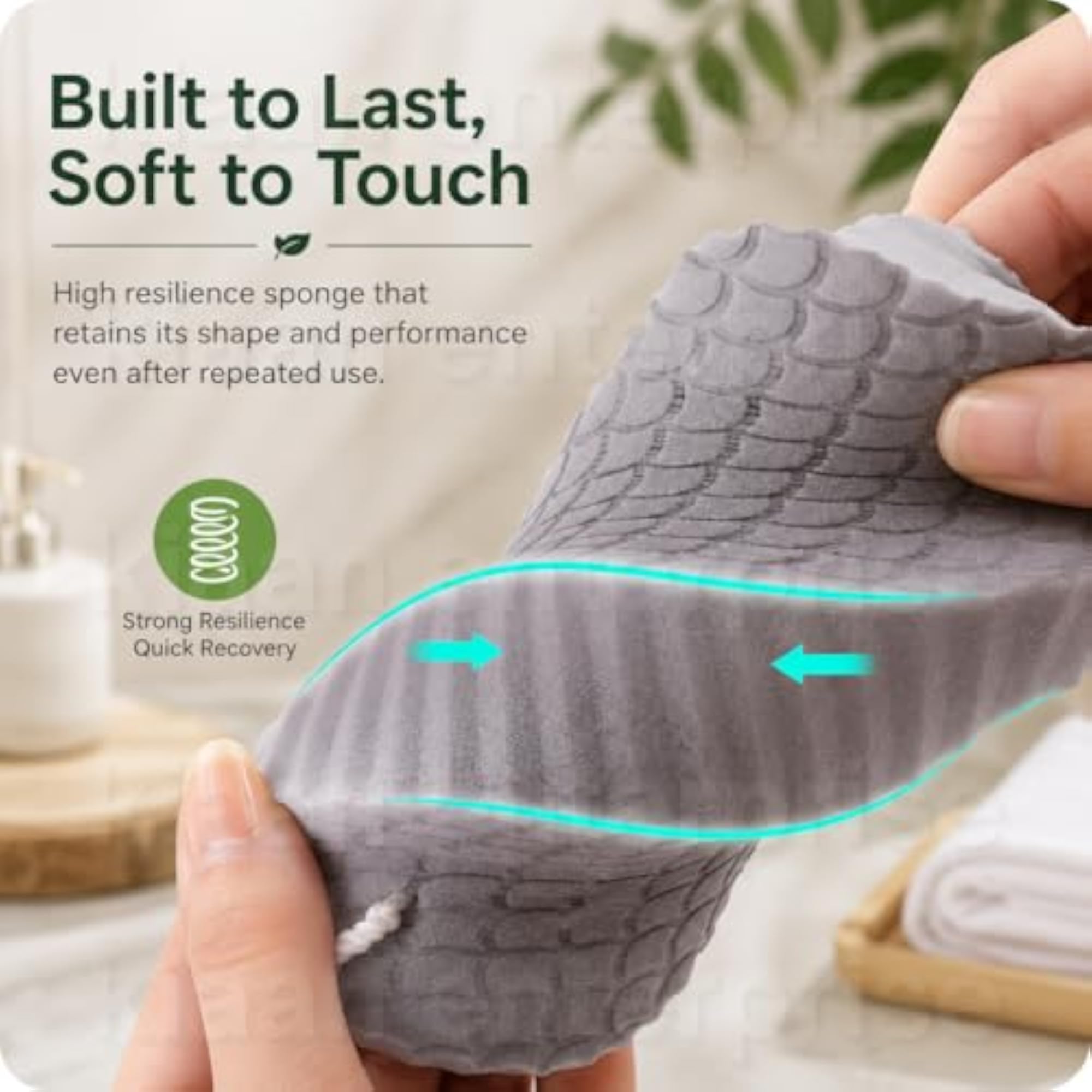 Soft Foam Baby Bath Sponge for Deep Cleaning & Gentle Exfoliation