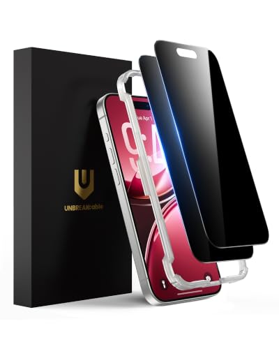 Image of UNBREAKcable 2-Pack Privacy Screen Protector for iPhone Pro Max Anti-Spy