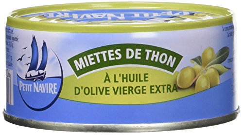 Miettes De Thon Huile D' Vierge Extra Petit Navire La Boite De 104 G Net Égoutté - vue 2