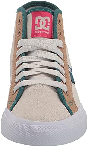 DC Women's Manual HI SE Skate Shoe, White/Yellow, 5.5 | Image 1