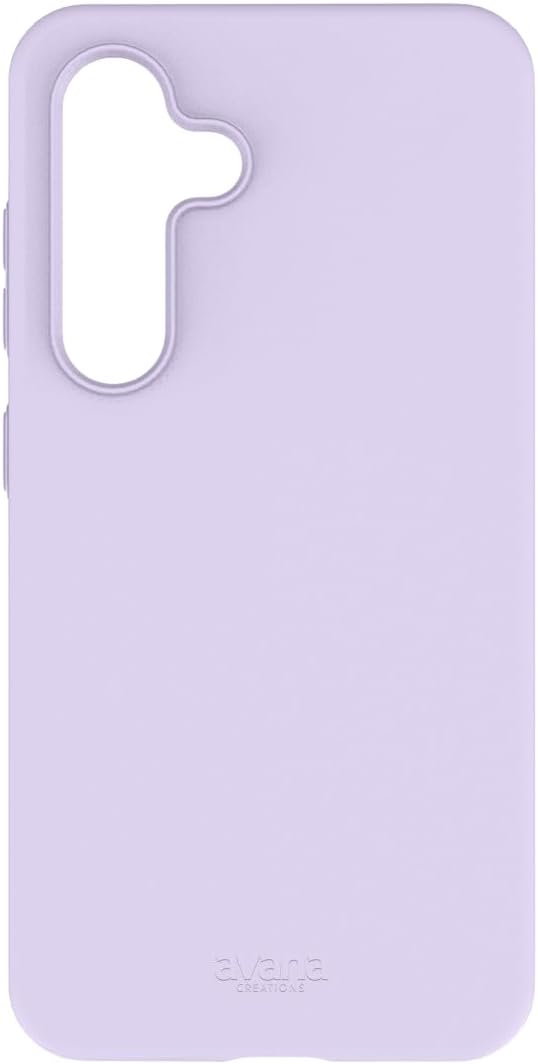 Avana Creation - Velvet Lavender case for Samsung Galaxy S24, Silky Soft Phone Case, Compatible with MagSafe, Anti-Slip, Self-Healing, Shockproof Slim Cover & Ultra Sensitive Buttons