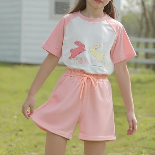 Girls Cotton Athletic Shorts Kids Active Performance Running Soccer Shorts with Drawstring & Pockets3