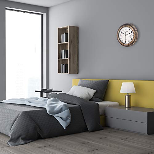 Reloj de pared sin tic-tac de 30 cm con higrómetro para un descanso total 8