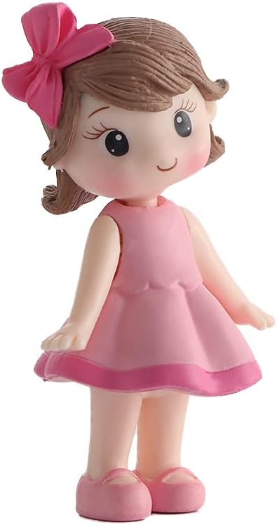 Cake Topper Happy Love Figurine Bakeware Shower Ornaments Little Princess Miniatures