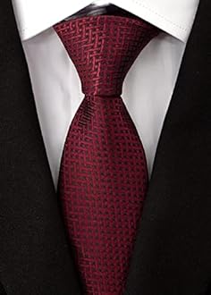 Adulove Men's Necktie Classic Silk Tie Woven Jacquard Neck Ties 6 PCS