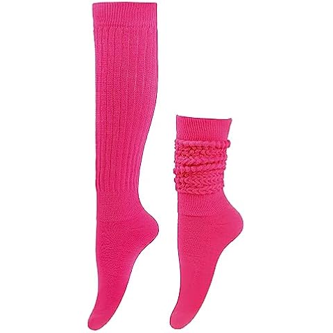 UTTPLL Womens-Scrunch-Slouchy-Scrunchie Novelty Slouch Socks Chunky Stacked Socks Casual Elasticity Knee High Stockings Sports Long Boot Socks Rose Red Cover