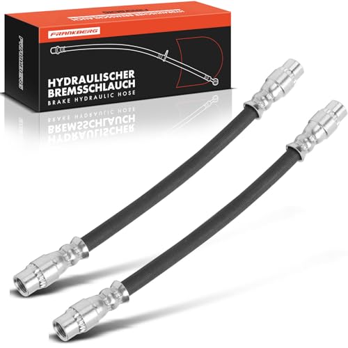 Frankberg 2x Brake Hose Rear 183mm Compatible with Talento Bus 296 NV300 Box X82 Primastar Box X83 Vivaro Estate X83 206 CC 2D Replace# 8200695145