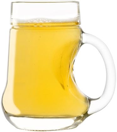 Stölzle Lausitz 5120062 Must Jug Pear 250 ml - Set of 6 - Glasses with Handle for Lemonade, Wine Spritzer, Punch or Fruit Wine - Dishwasher Safe