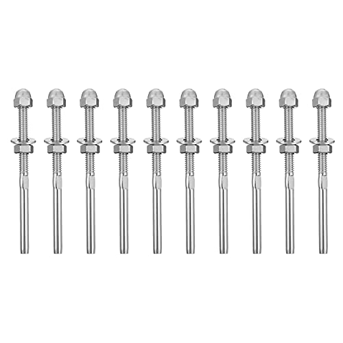 10pcs Tenditori per cavi filettati Tenditore per