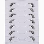 Gmagictobo False Eyelashes Natural Half Lashes Short Wispy Clear Band Lashes Pack 7 Pairs Multipack - Image 2