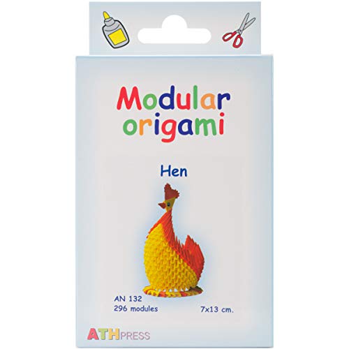 Origami modulari - Set Carta 296 Pezzi Gallina