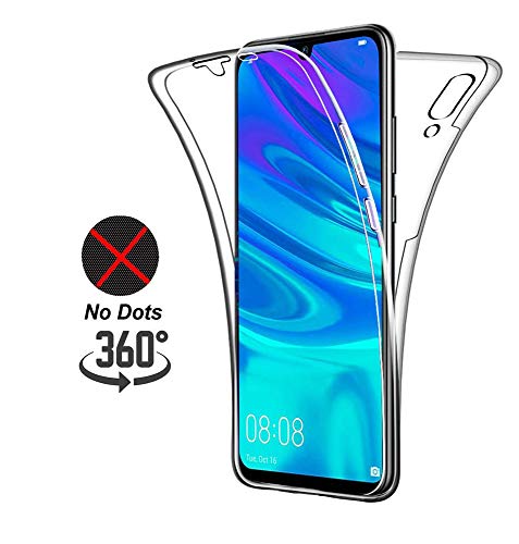 DN-Technology Case For Huawei Y6 2019, 360 Degree Protection Phone Cover, Silicone Crystal Clear Case [2 in 1] [ Front and Back] [ Shockproof ] Case for Huawei Y6 2019 / Y6 Pro