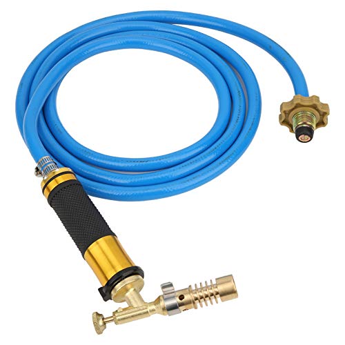 SALUTUYA 900-1000 ℃ Trigger Start Torcia Propano Brasatura per Saldatura di Gioielli Idraulica a gas Turbo Torcia Taglierina per tubazioni con tubo flessibile per Saldatura Creazione di gioielli