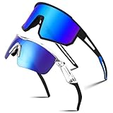 FEISEDY 2 Paare Kinder Jugendliche Polarisierte Sport Sonnenbrille UV400-Schutz B2454/B4163
