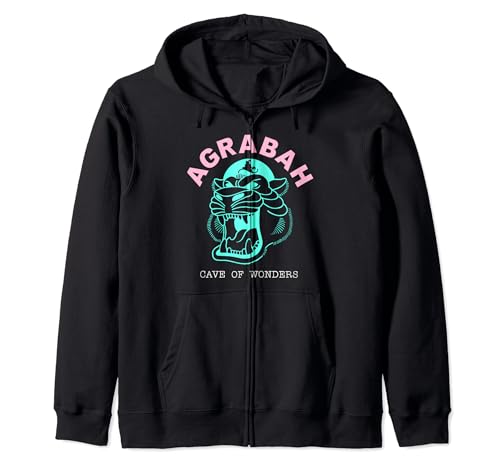 Image of Disney Aladdin Agrabah Tiger Cave Of Wonders Zip Hoodie