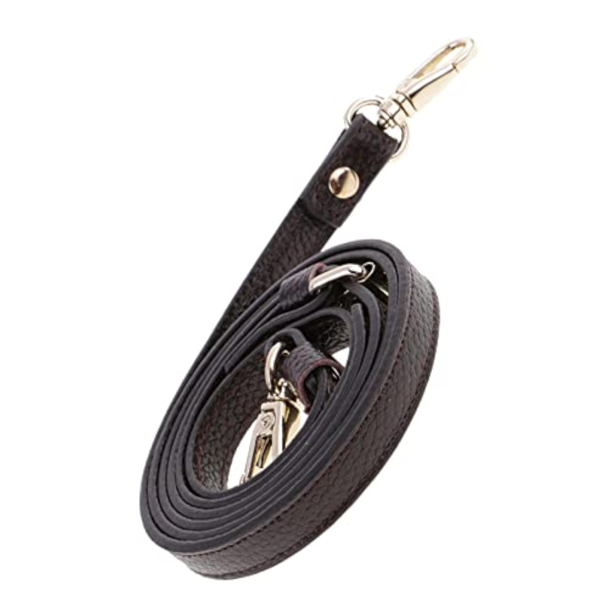 Adjustable Coffee Cow Leather Shoulder Bag Strap Replacement