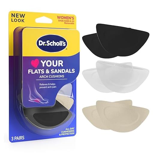 Dr. Scholl's Love Your Flats & Sandals Arch Support Inserts, 3 Pair