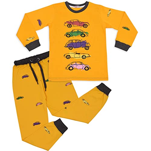 Pyjamas voitures enfants doux contre les nuits fraîches et agitées