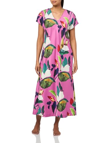 Image of Natori Women's Daido Short Sleeve Caftan Length: 52 inch