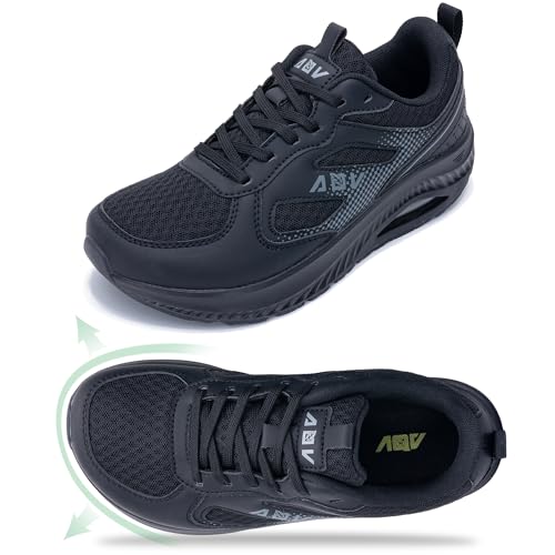 SHNMAE Women's Wide Toe Box Walking Shoes with Arch Support Wide Tennis Sneakers Orthotic Plantar...