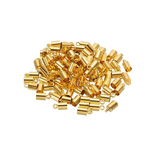 Beadaholique Plain Brass End Caps 4mm