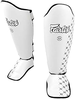 Fairtex Competition Muay Thai Shin Guards, SP5 - Black, Blue, Yellow, Red