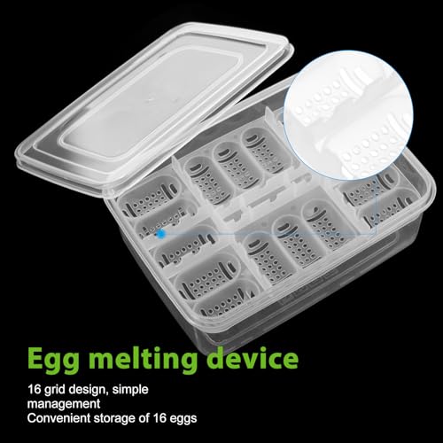 Caja de incubación de reptiles de plástico resistente para almacenamiento de huevos 8
