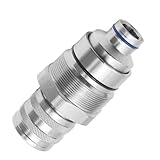 UTTASU Hydraulischer Kupplungsadapter Frau Flachgesicht für 7246802 T40647 4FH08F Kompatibel mit Skid Steer Loader Modellen 333E 332E 329E 328E 326E 323E 320E 319E 318E