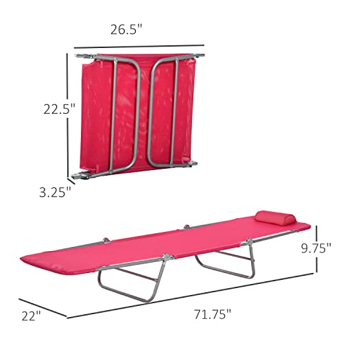 Outsunny Folding Mesh Pool Lounge Chair #TOP23