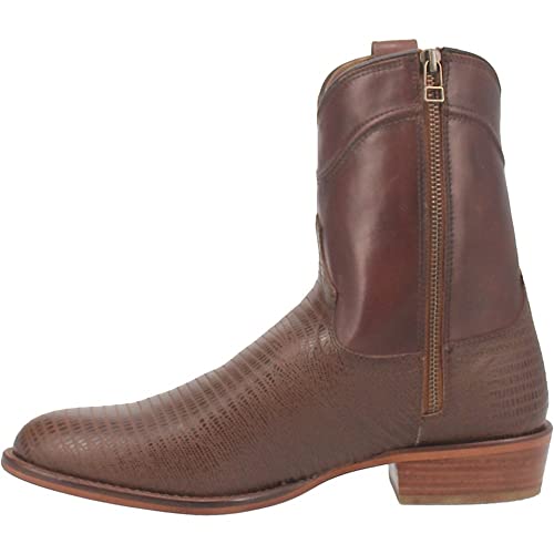 Image of Dingo Jackson Mens Lizard Print Zip Boots DI328-BRN