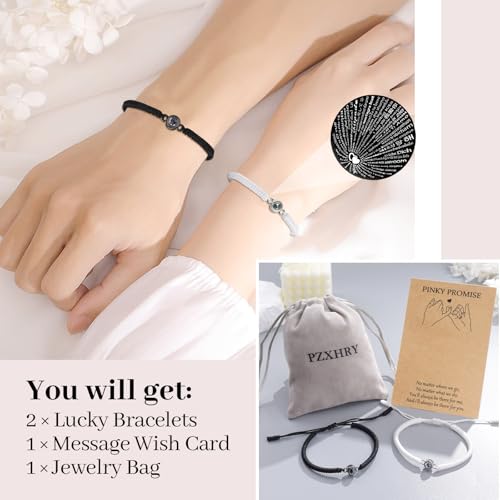 Image of Bracelets for Couple Best Friends Mother Daughter Friendship Matching Bracelet for Him Her Bff Mom Daughter Birthday Christmas Women