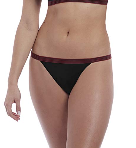 Freya Women's Wild Wide Elastic Seamless Lace Cheeky Tanga Brazilian Brief Underwear, -Black Zebra, Xs #TOP14