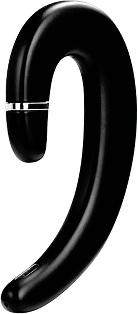 Bluetooth 5.0 Headphones With Mic, Open Back Ear Wireless Headphones For TV Watching Home, Office And Cycling Earbuds for Small Ears (black, One Size)