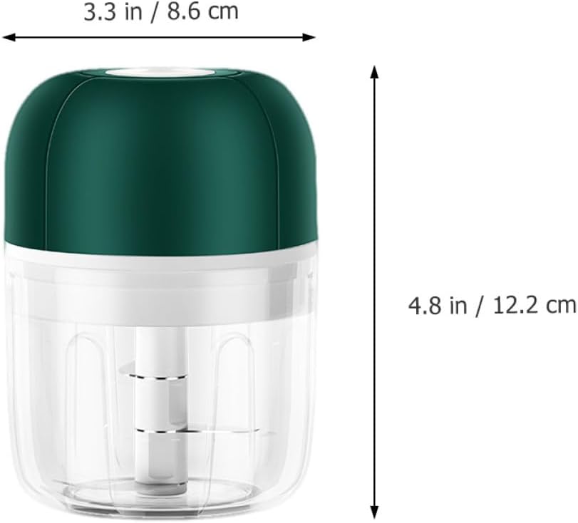 Alipis Portable Usb Charging Mini Garlic Chopper Electric Garlic Mincer Easy to Clean Vegetable Puree Maker Compact Design for Kitchen Use