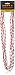 Metallic Mardi Gras Beads, Red, 4 Count