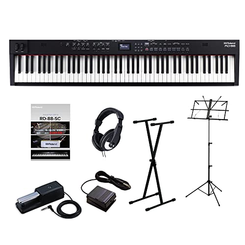 美品　Roland RD-88 電子ピアノ　ヘッドホン　ペダル　YAMAHA Amazon | ROLAND（ローランド） RD-88 3本ペダル入り充実6点
