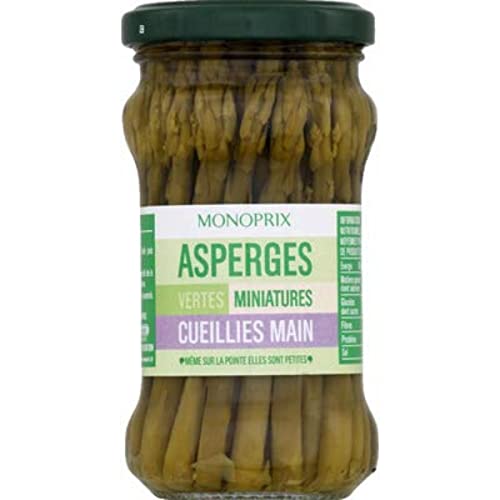 Monoprix Asperges vertes miniatures cueillies main - Le bocal de 100 g