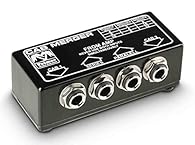 Possible to connect 2 guitar boxes to one amplifier output Selectable whether boxes are switched in series or parallel No distortion of sound Input and output connections: 6.3 mm jack Number of inputs and outputs: 2 each