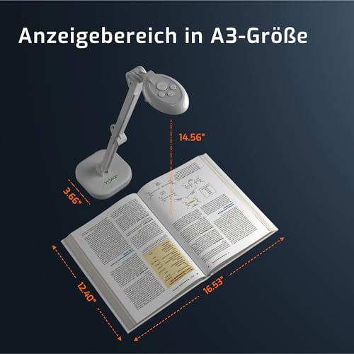 Dokumentenkamera INSWAN INS-2 USB mit 13MP und 4K Visualizer