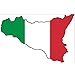 Produktbild Auto Aufkleber SIZILIEN Italien Insel Sticker Konturgeschnitten (ca 11x7 cm)