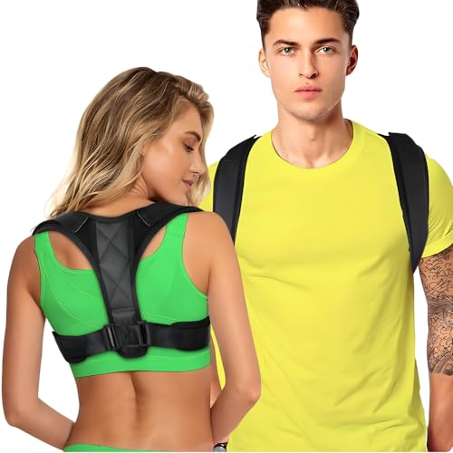 Colete Corretor de Postura Ortopédico Ajustável Unissex Coluna Postural Ombro Cervical Dor Costa Ali