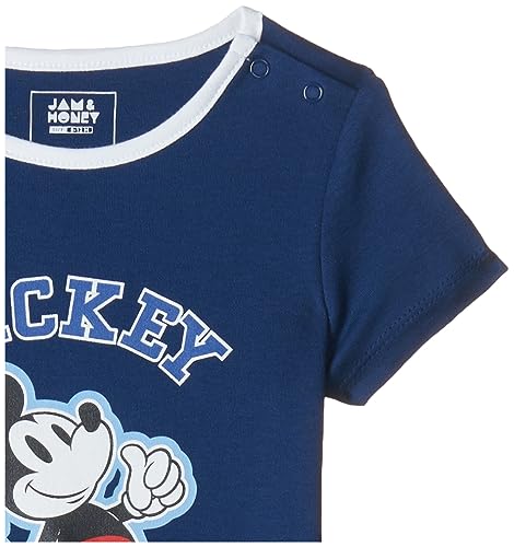 Image of Amazon Brand - Jam & Honey Baby-Boys and Girls 100% Soft & Pure Cotton Long Sleeve Tee with Jogger - Unisex Clothing Set