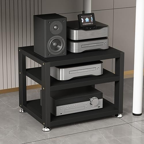 2 Rack Audio Stand Heavy-Duty HiFi Stand & Audio Tower Rack - 2/3/4 Tier Storage for ...