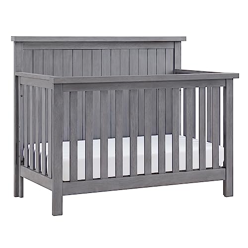 Soho Baby Everlee 4-in-1 Convertible Crib, Graystone