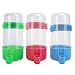 Gavigain 3Sets Bird Feeders,Automatic Parrot Feeder Drinker,Transparent Seed Food Container Cage Accessories for Small and Medium Parakeets Lovebirds
