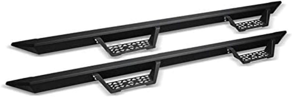 S&T Racing Matte Black Modular Drop Step Nerf Bars Boards 2007-2018 for Toyota Tundra CrewMax Cab