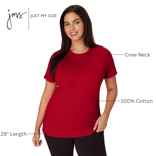 Image of Hanes Women's T-Shirt - Just My Size Cotton Tee - Plus Size Tee