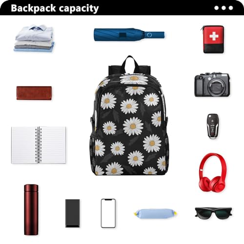 Mochila plegable ligera para senderismo y viaje negra miniatura 5