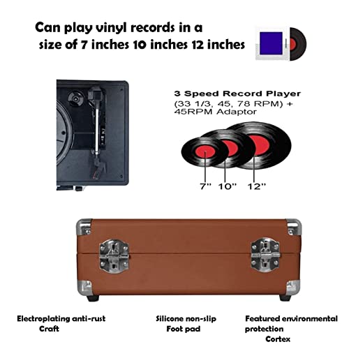 Tourne-Disque rétro, Tourne-Disque Vintage Suitcase Design pour la décoration de la Maison, Tourne-Disque Vinyle 3… - Les Beatles, Paul McCartney, John Lennon, RIngo Starr, George Harrison Tourne-Disque rétro, Tourne-Disque Vintage Suitcase Design pour la décoration de la Maison, Tourne-Disque Vinyle 3… – Image 4